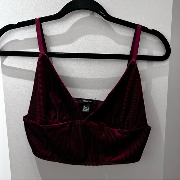 Forever 21 Cropped Bralette-Lg - Picture 1 of 5